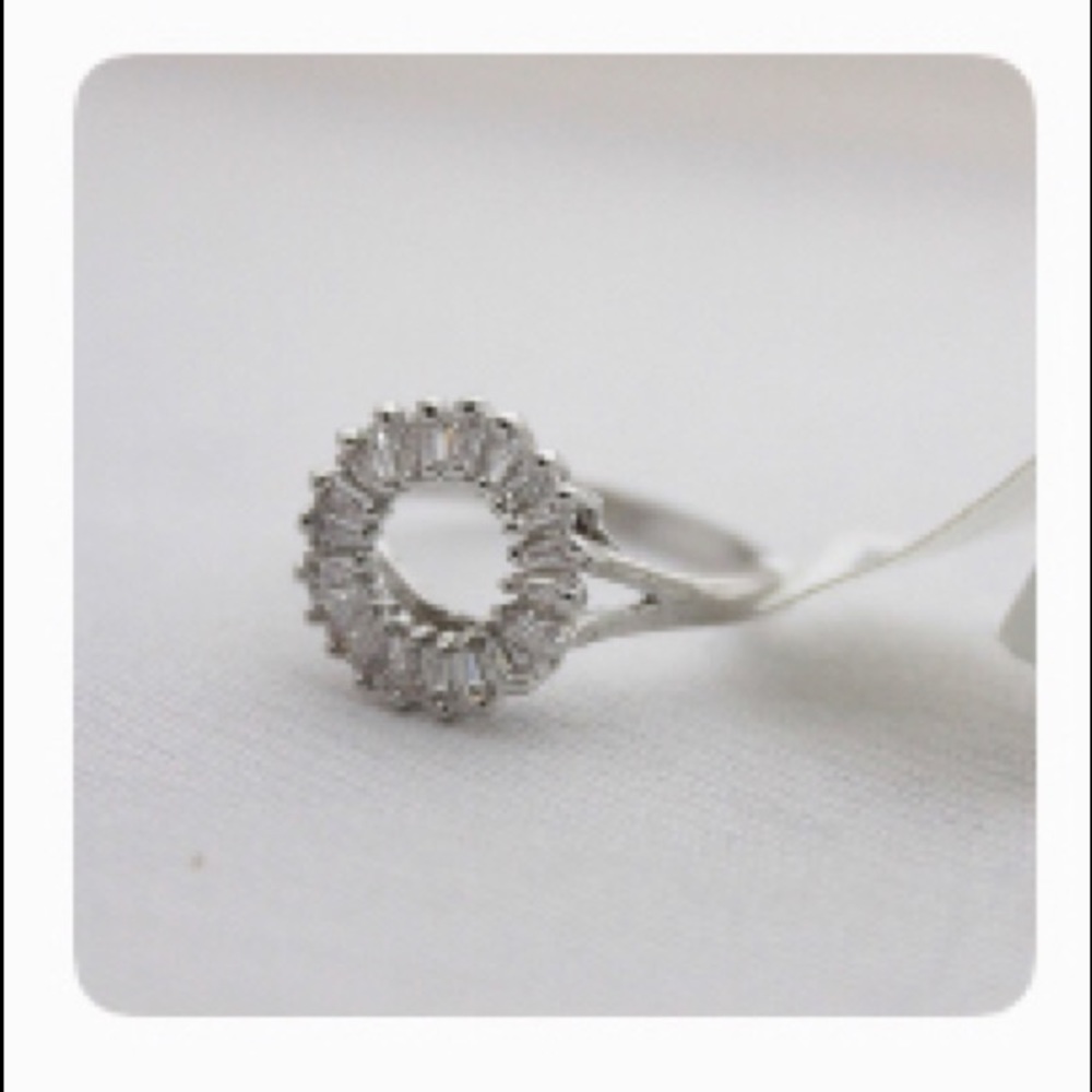 Sterling Silver and Cubic Zirconia Ring